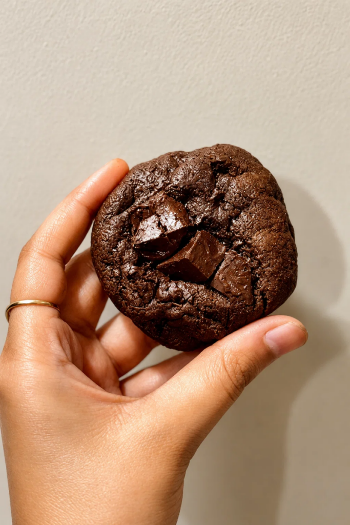 Double chocolate fudge Cookies Recipe
