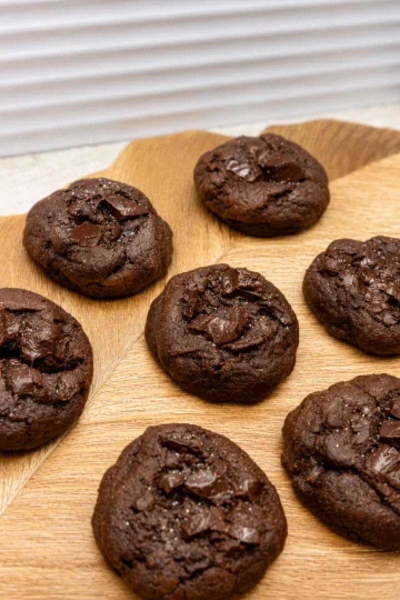 Double chocolate fudge Cookies Recipe