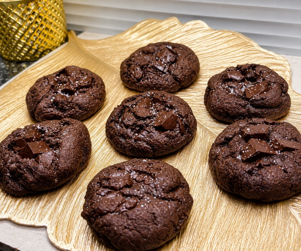 Double chocolate fudge Cookies Recipe