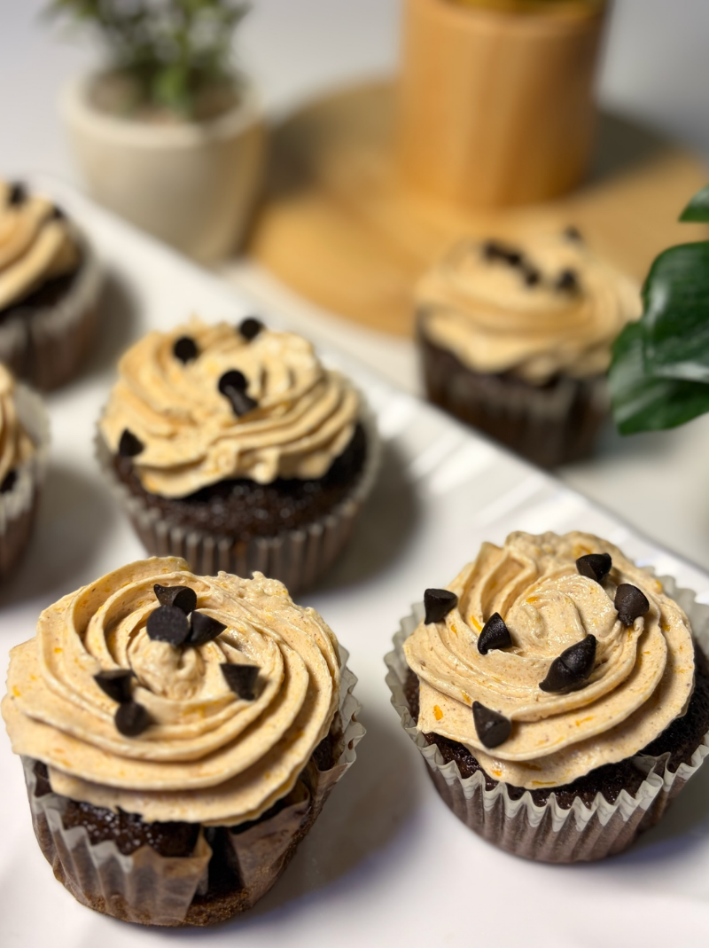 Chocolate Pumpkin Cupcakes Recipe