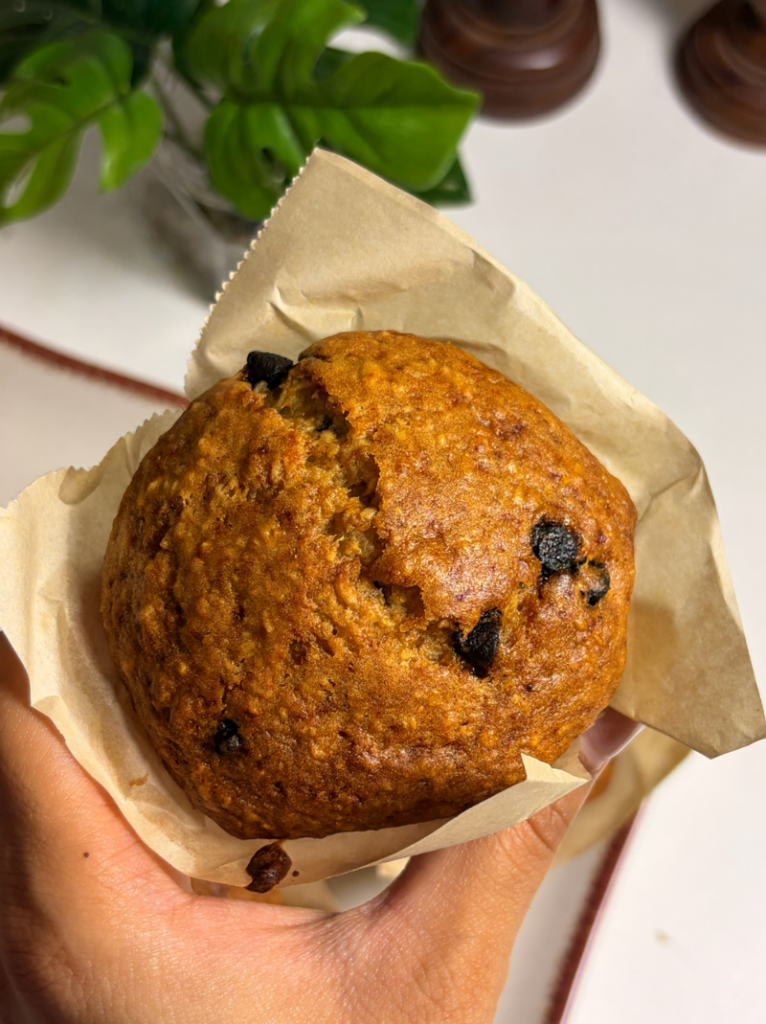 Oatmeal Banana Chocolate Chip Muffins Recipe