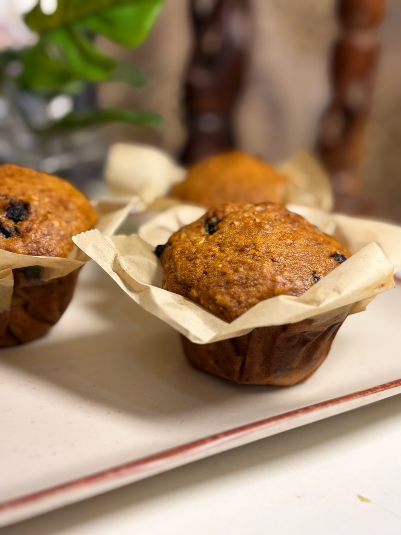 Oatmeal Banana Chocolate Chip Muffins Recipe