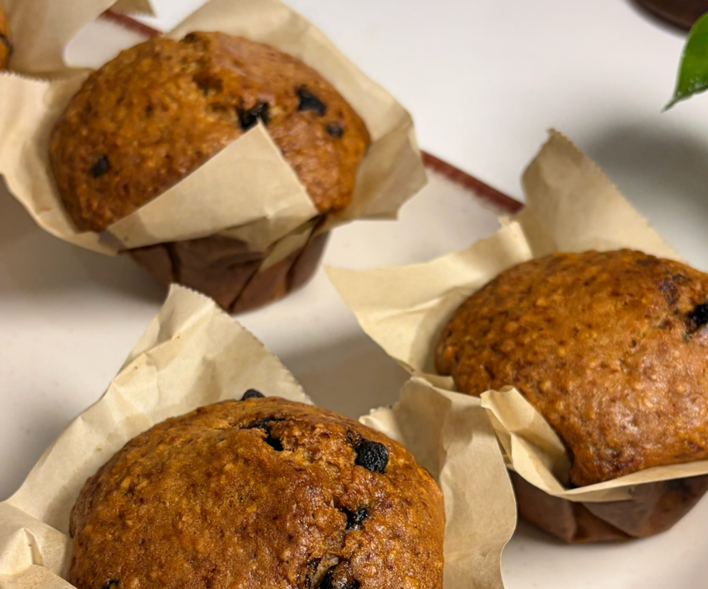 Oatmeal Banana Chocolate Chip Muffins Recipe